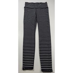 Athleta size S full length leggings black white active running yoga gym *PILLING